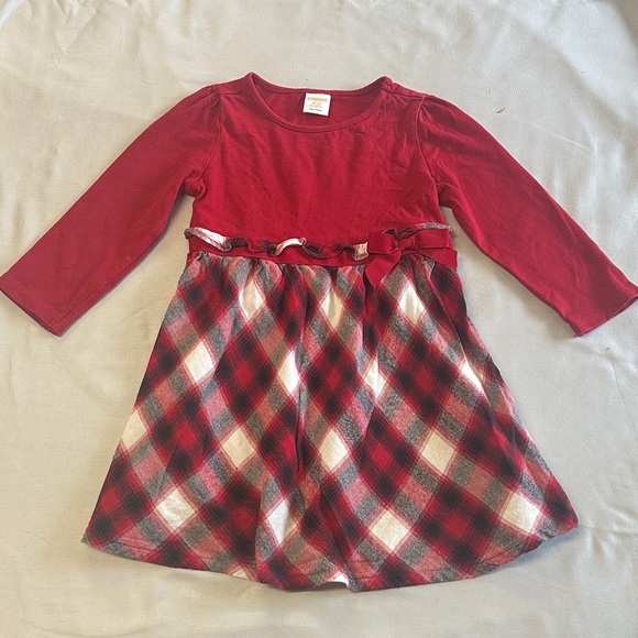 Gymboree Red and Black Plaid Kids Dress - Picture 1 of 5
